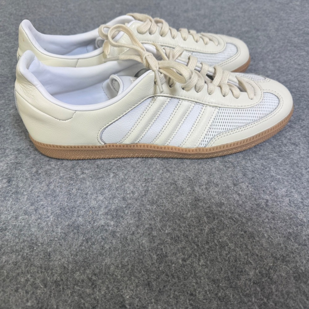 Adidas Samba OG Shoes Women Size 10 Cream White Excellent Leather Mesh Gum Sole
